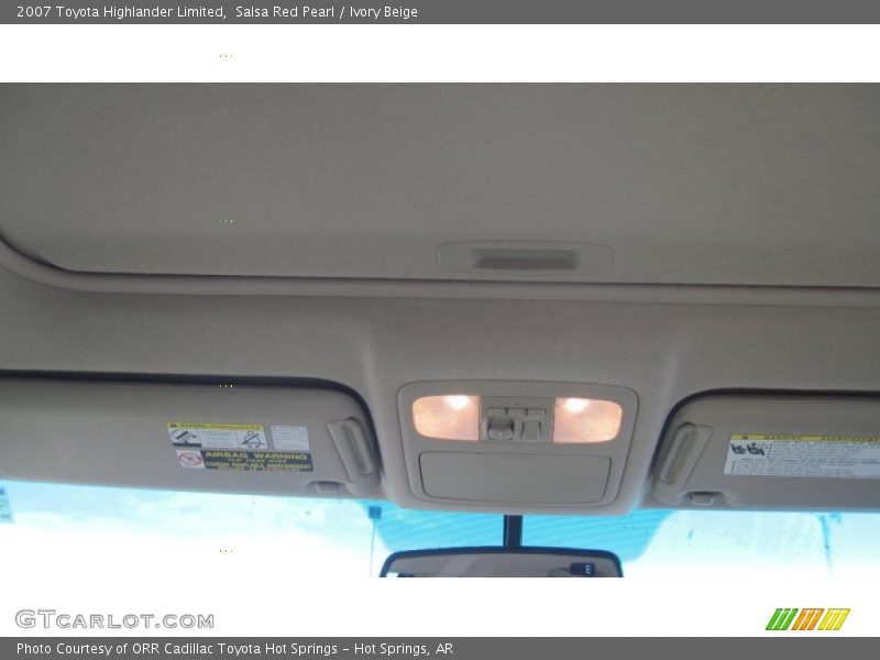 Salsa Red Pearl / Ivory Beige 2007 Toyota Highlander Limited