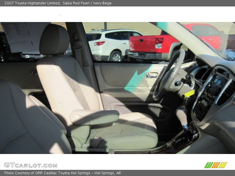 Salsa Red Pearl / Ivory Beige 2007 Toyota Highlander Limited