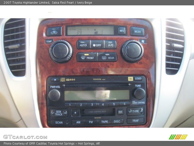 Salsa Red Pearl / Ivory Beige 2007 Toyota Highlander Limited