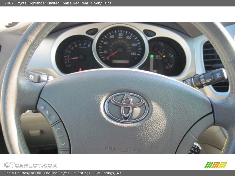 Salsa Red Pearl / Ivory Beige 2007 Toyota Highlander Limited