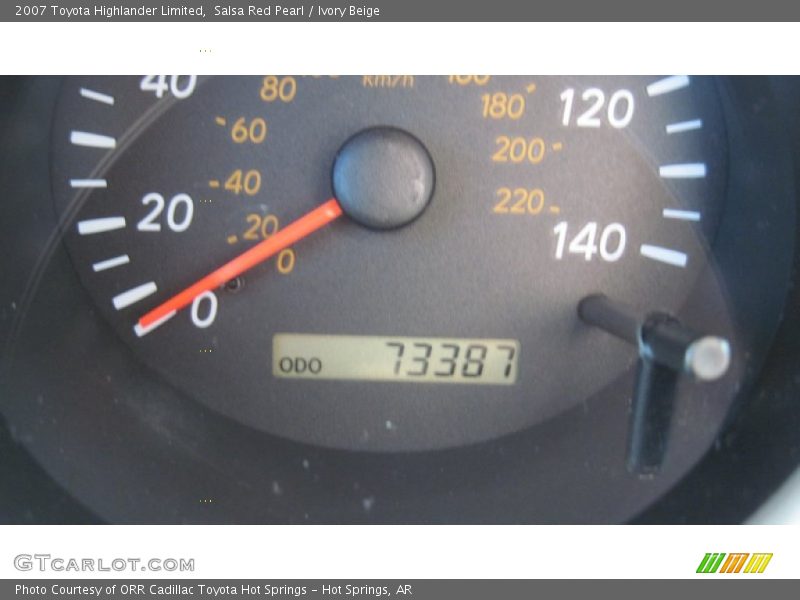 Salsa Red Pearl / Ivory Beige 2007 Toyota Highlander Limited