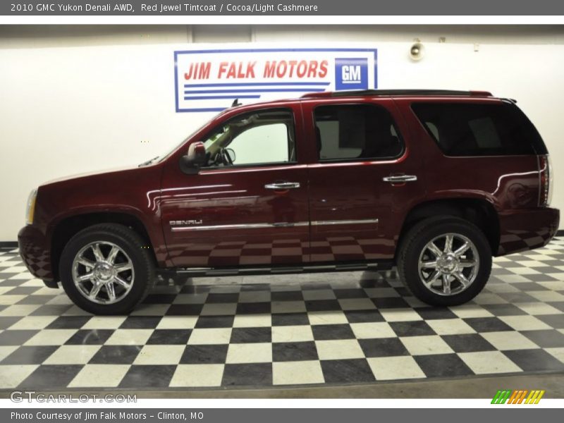 Red Jewel Tintcoat / Cocoa/Light Cashmere 2010 GMC Yukon Denali AWD
