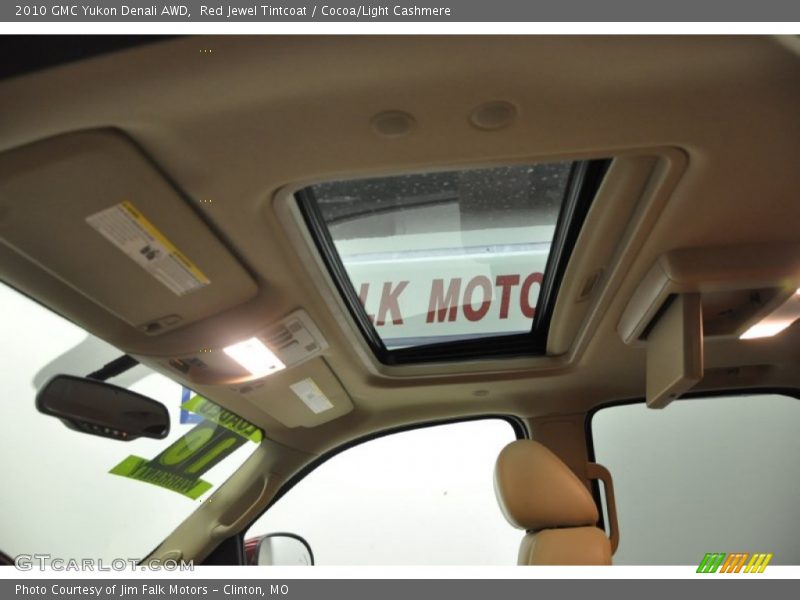 Red Jewel Tintcoat / Cocoa/Light Cashmere 2010 GMC Yukon Denali AWD