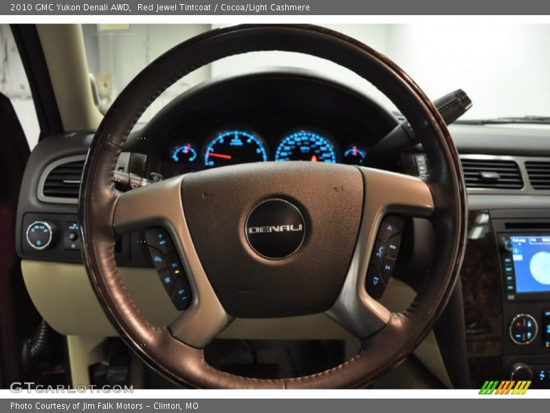 Red Jewel Tintcoat / Cocoa/Light Cashmere 2010 GMC Yukon Denali AWD