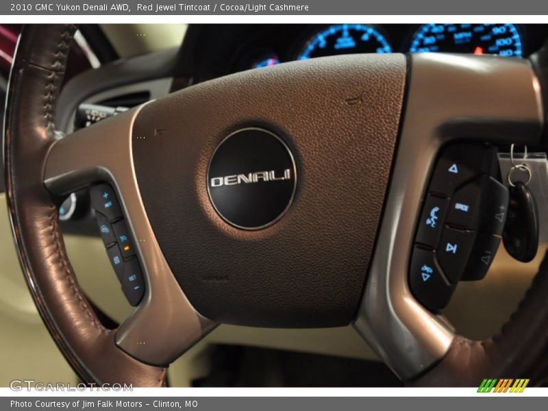 Red Jewel Tintcoat / Cocoa/Light Cashmere 2010 GMC Yukon Denali AWD