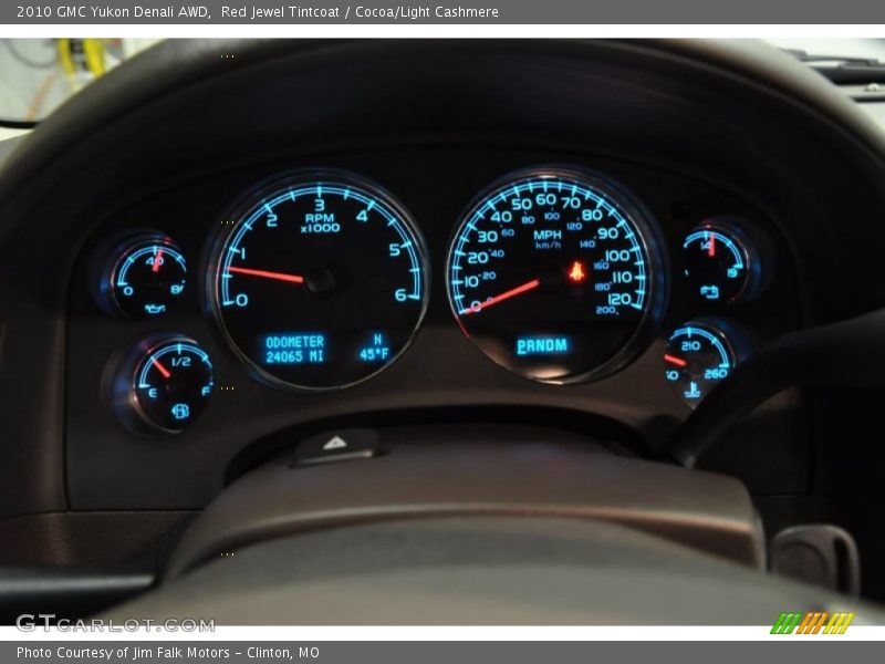Red Jewel Tintcoat / Cocoa/Light Cashmere 2010 GMC Yukon Denali AWD