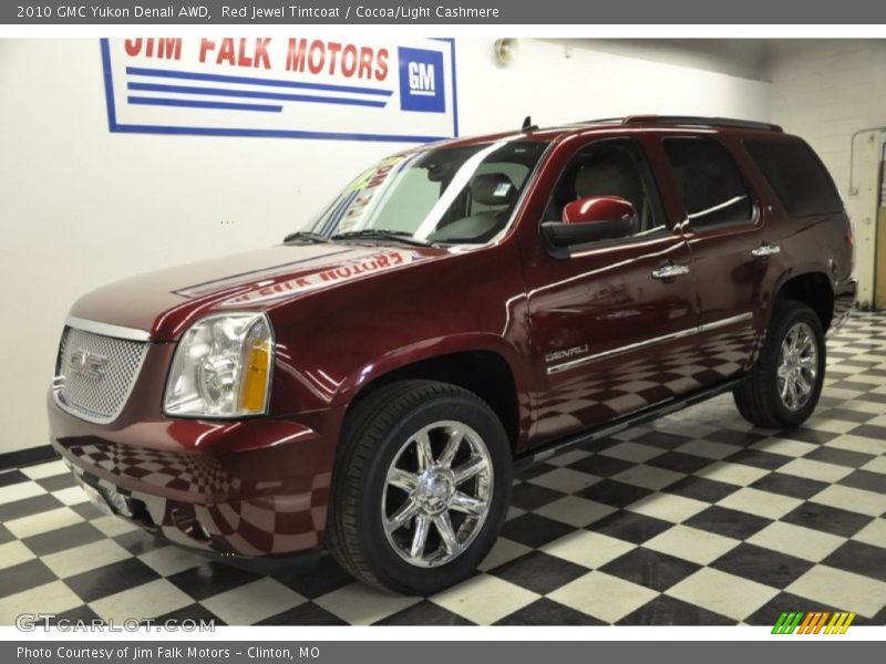 Red Jewel Tintcoat / Cocoa/Light Cashmere 2010 GMC Yukon Denali AWD