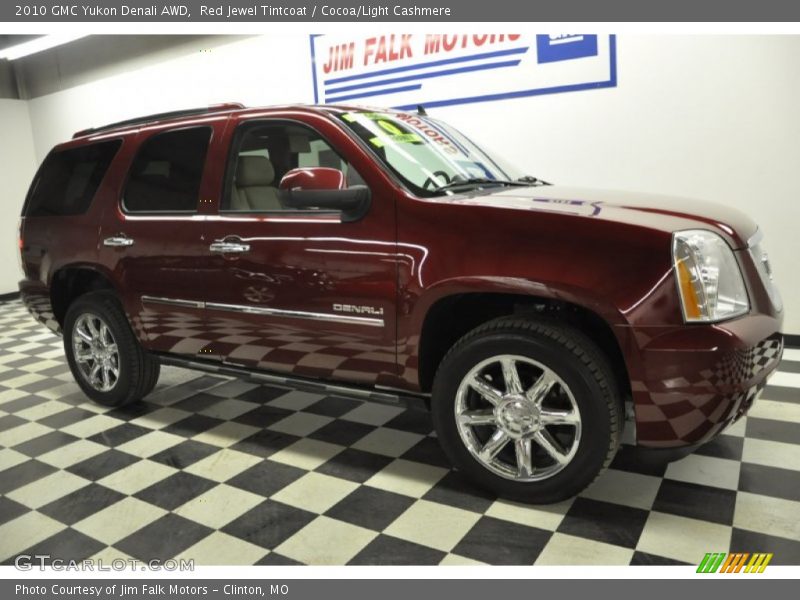 Red Jewel Tintcoat / Cocoa/Light Cashmere 2010 GMC Yukon Denali AWD