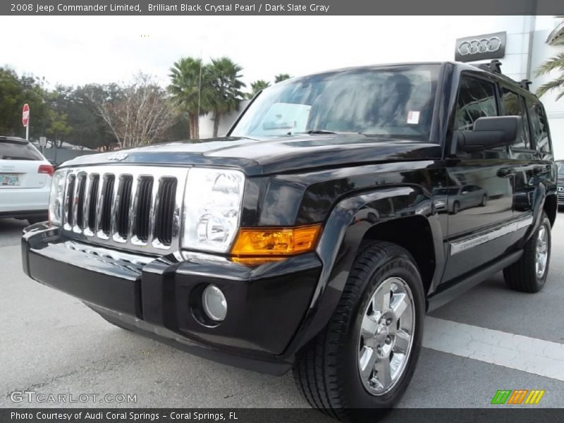 Brilliant Black Crystal Pearl / Dark Slate Gray 2008 Jeep Commander Limited