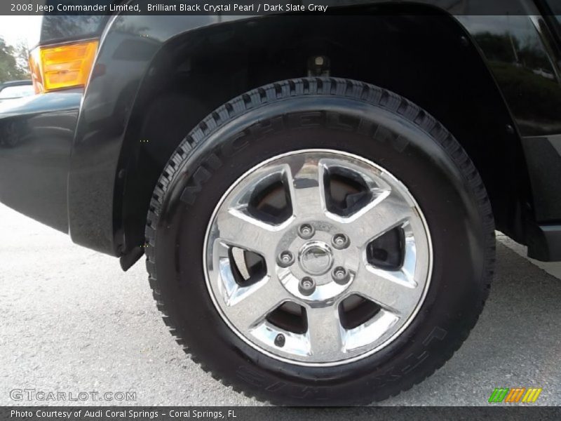 Brilliant Black Crystal Pearl / Dark Slate Gray 2008 Jeep Commander Limited