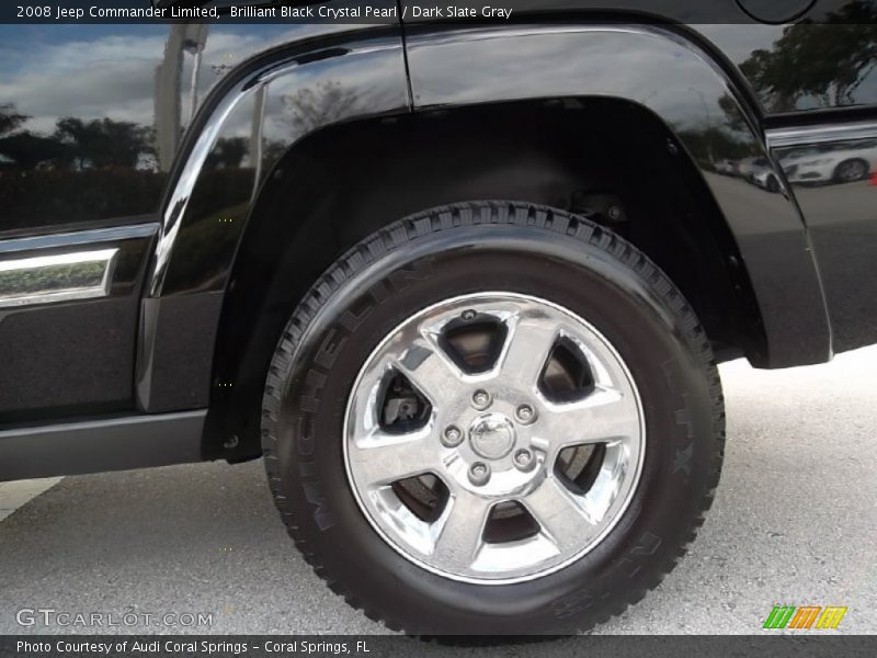 Brilliant Black Crystal Pearl / Dark Slate Gray 2008 Jeep Commander Limited