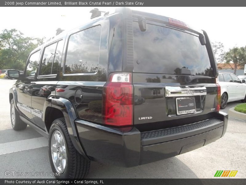 Brilliant Black Crystal Pearl / Dark Slate Gray 2008 Jeep Commander Limited