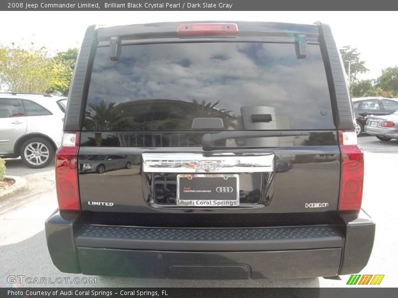 Brilliant Black Crystal Pearl / Dark Slate Gray 2008 Jeep Commander Limited