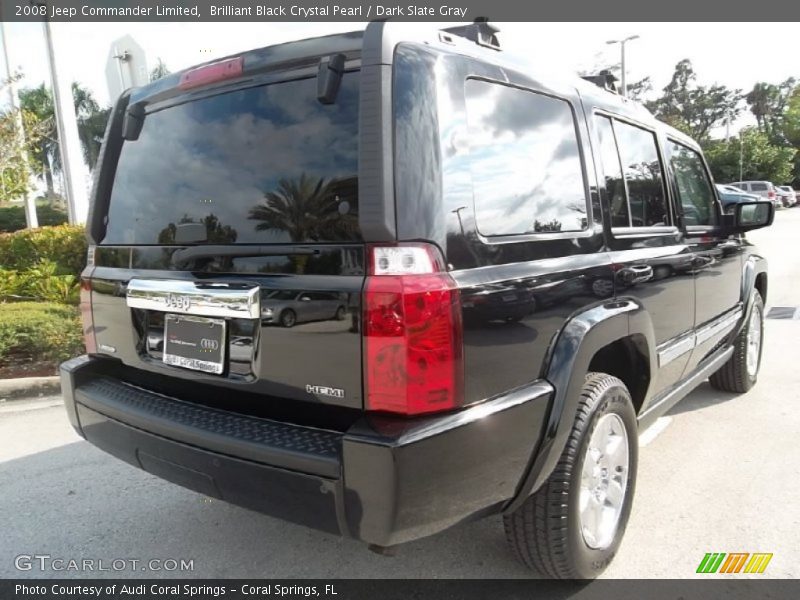 Brilliant Black Crystal Pearl / Dark Slate Gray 2008 Jeep Commander Limited