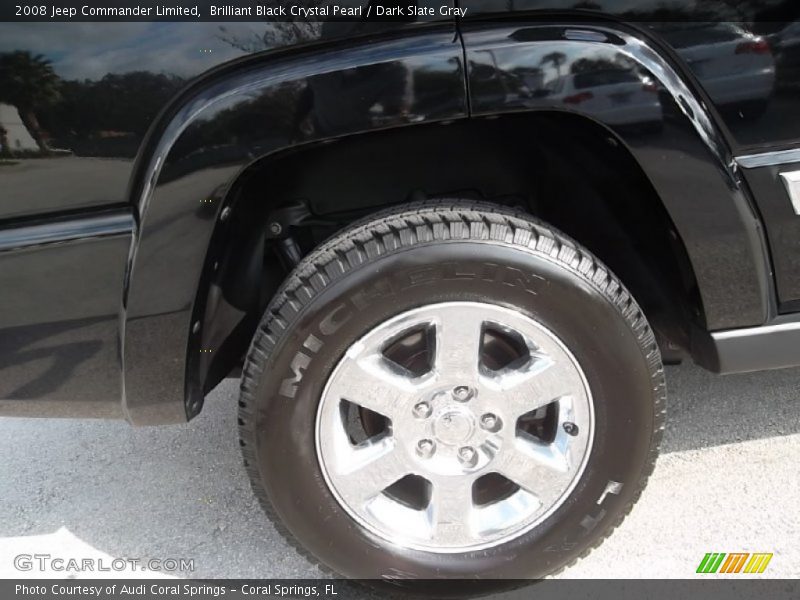 Brilliant Black Crystal Pearl / Dark Slate Gray 2008 Jeep Commander Limited
