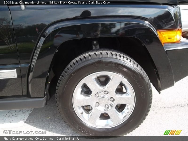 Brilliant Black Crystal Pearl / Dark Slate Gray 2008 Jeep Commander Limited