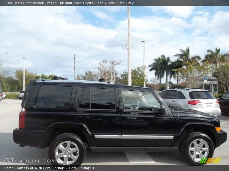 Brilliant Black Crystal Pearl / Dark Slate Gray 2008 Jeep Commander Limited