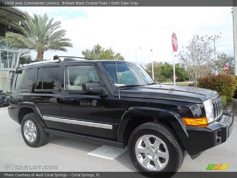 Brilliant Black Crystal Pearl / Dark Slate Gray 2008 Jeep Commander Limited
