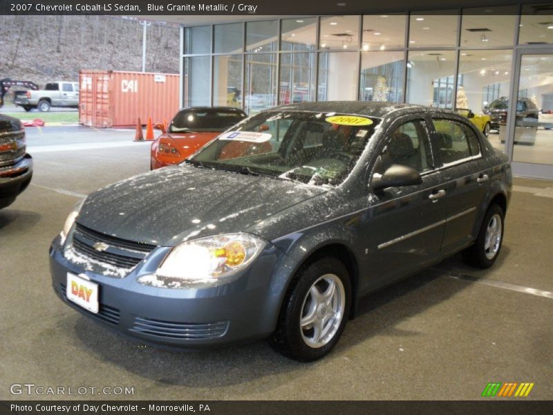 Blue Granite Metallic / Gray 2007 Chevrolet Cobalt LS Sedan