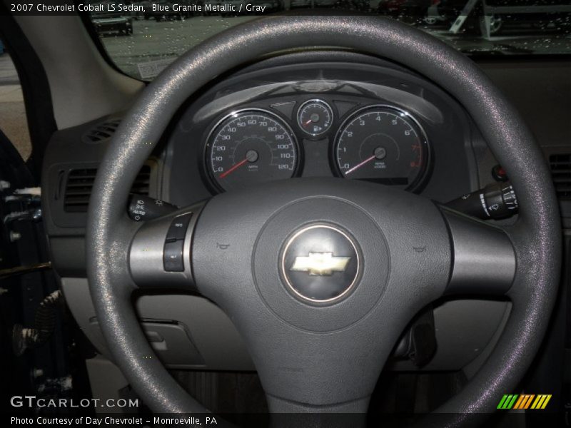 Blue Granite Metallic / Gray 2007 Chevrolet Cobalt LS Sedan