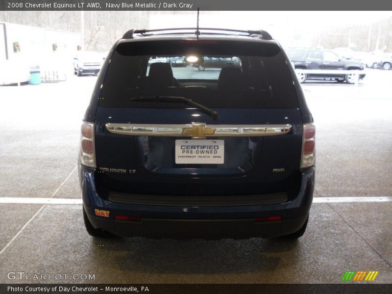 Navy Blue Metallic / Dark Gray 2008 Chevrolet Equinox LT AWD
