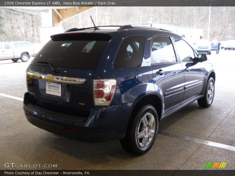 Navy Blue Metallic / Dark Gray 2008 Chevrolet Equinox LT AWD