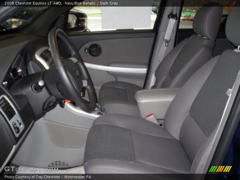 Navy Blue Metallic / Dark Gray 2008 Chevrolet Equinox LT AWD