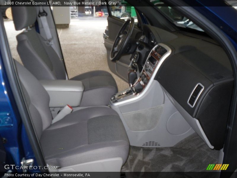 Navy Blue Metallic / Dark Gray 2008 Chevrolet Equinox LT AWD