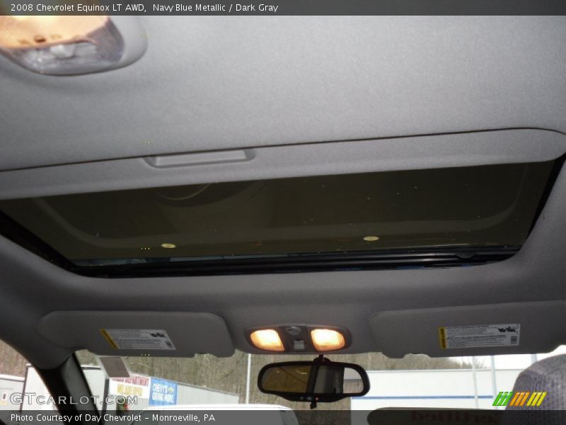 Navy Blue Metallic / Dark Gray 2008 Chevrolet Equinox LT AWD