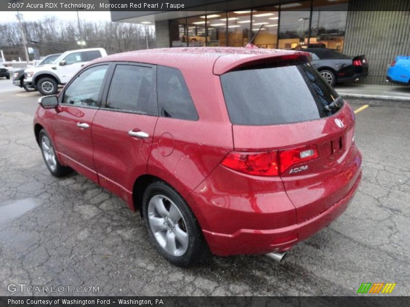 Moroccan Red Pearl / Taupe 2007 Acura RDX Technology