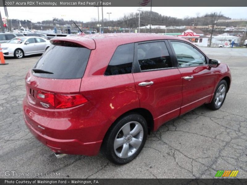 Moroccan Red Pearl / Taupe 2007 Acura RDX Technology