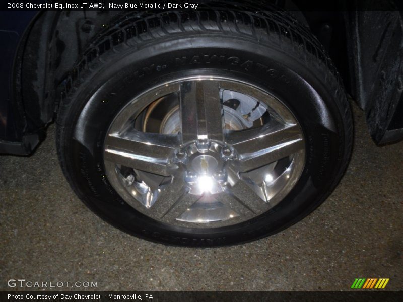 Navy Blue Metallic / Dark Gray 2008 Chevrolet Equinox LT AWD