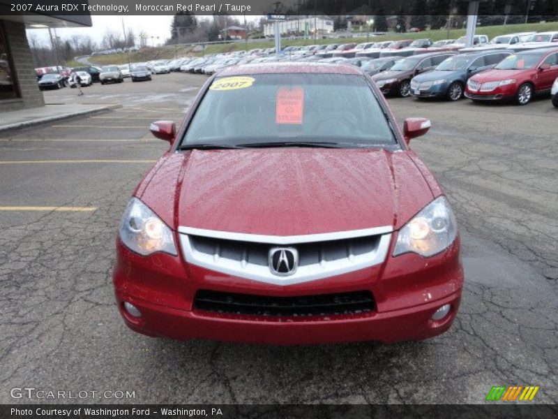 Moroccan Red Pearl / Taupe 2007 Acura RDX Technology