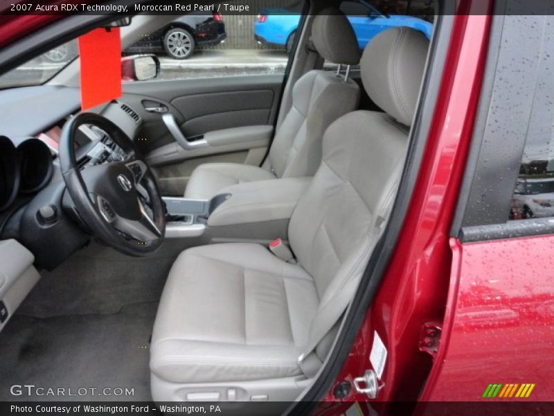 Moroccan Red Pearl / Taupe 2007 Acura RDX Technology