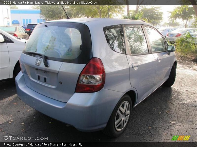 Tidewater Blue Metallic / Black/Grey 2008 Honda Fit Hatchback