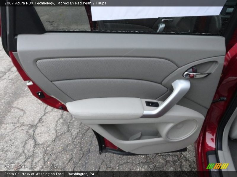 Moroccan Red Pearl / Taupe 2007 Acura RDX Technology