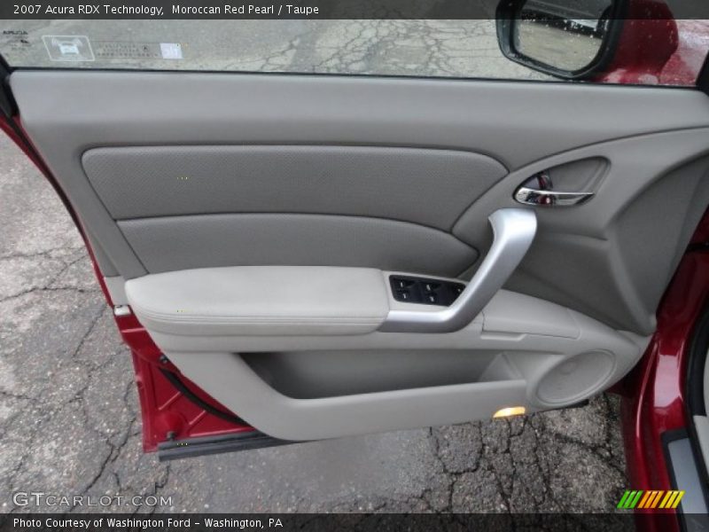 Moroccan Red Pearl / Taupe 2007 Acura RDX Technology