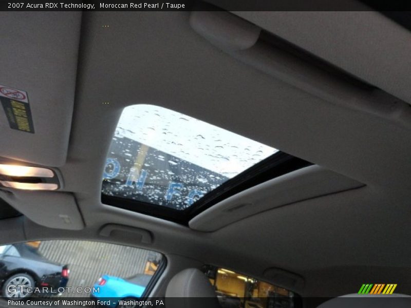 Moroccan Red Pearl / Taupe 2007 Acura RDX Technology