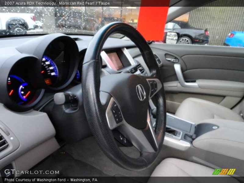 Moroccan Red Pearl / Taupe 2007 Acura RDX Technology