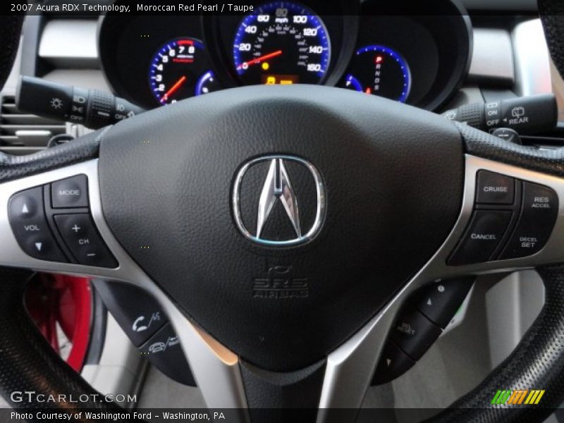 Moroccan Red Pearl / Taupe 2007 Acura RDX Technology