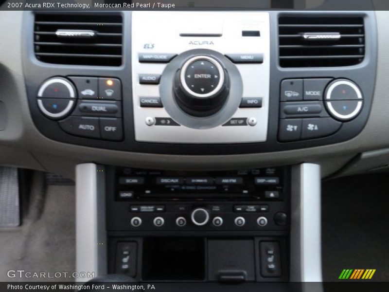 Moroccan Red Pearl / Taupe 2007 Acura RDX Technology