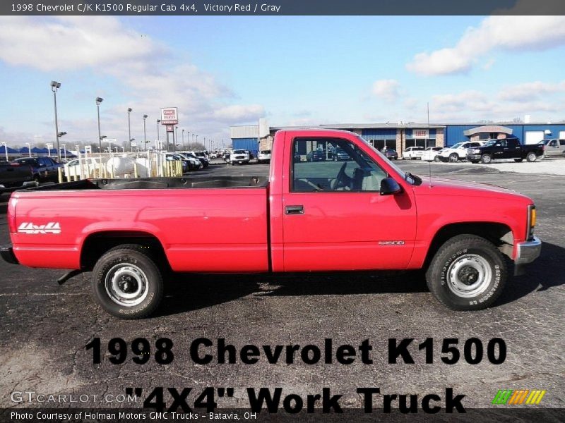 Victory Red / Gray 1998 Chevrolet C/K K1500 Regular Cab 4x4