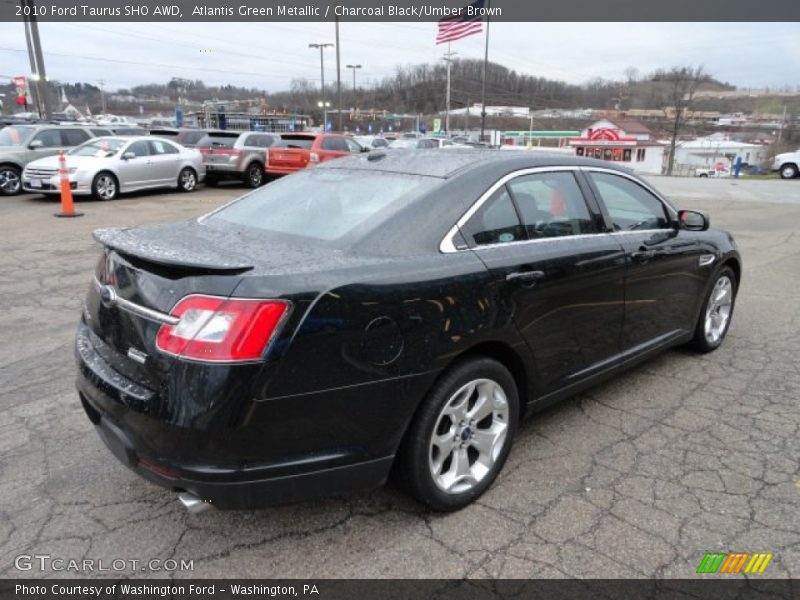 Atlantis Green Metallic / Charcoal Black/Umber Brown 2010 Ford Taurus SHO AWD