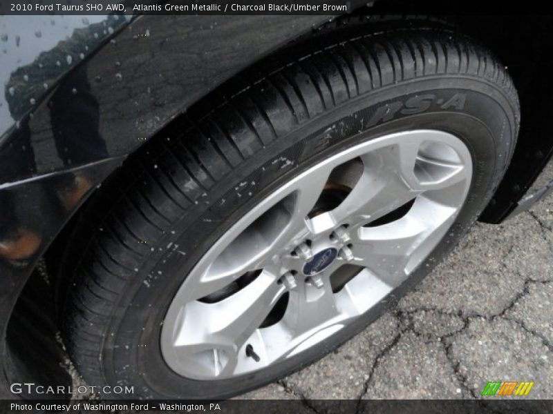 Atlantis Green Metallic / Charcoal Black/Umber Brown 2010 Ford Taurus SHO AWD