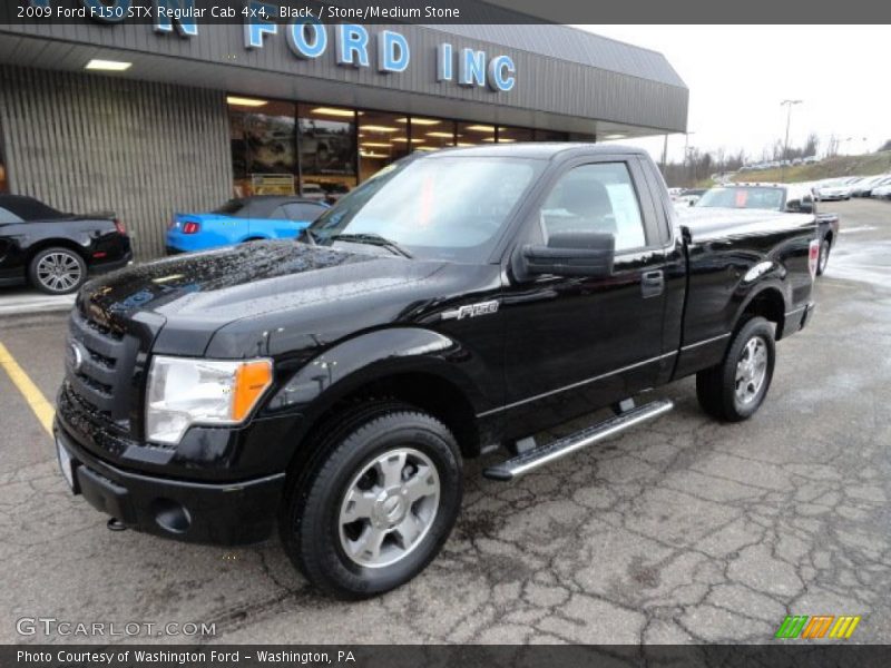 Black / Stone/Medium Stone 2009 Ford F150 STX Regular Cab 4x4