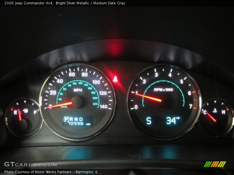 Bright Silver Metallic / Medium Slate Gray 2006 Jeep Commander 4x4