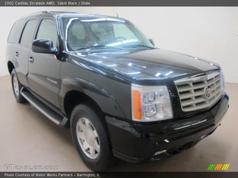Sable Black / Shale 2002 Cadillac Escalade AWD