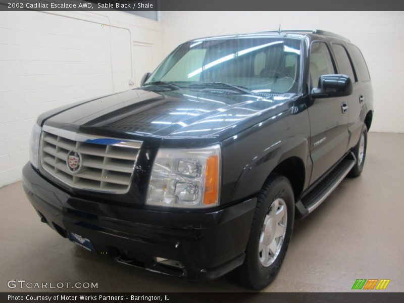 Sable Black / Shale 2002 Cadillac Escalade AWD