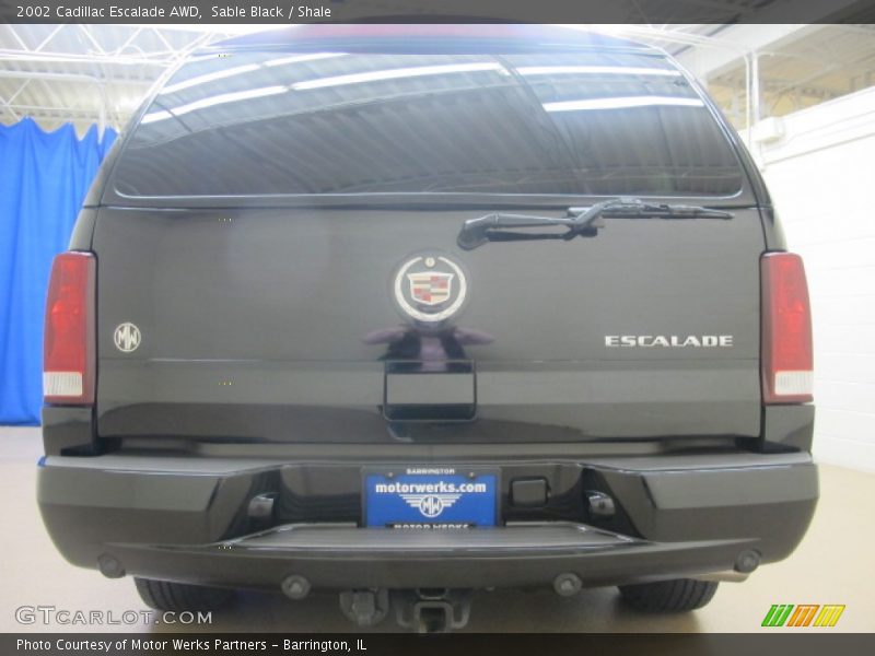 Sable Black / Shale 2002 Cadillac Escalade AWD
