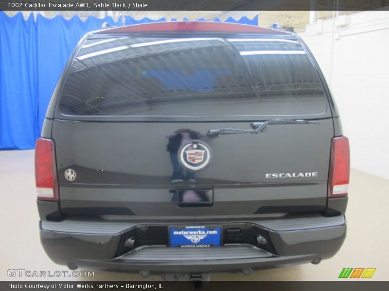 Sable Black / Shale 2002 Cadillac Escalade AWD